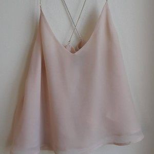 Crisscross spaghetti strap dressy top